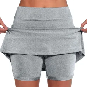 2025 Womens Skorts High Waist Sports Shorts Tennis Mini Skirts Skorts Causal Trendy Short Plus Size Summer Gym Clothes