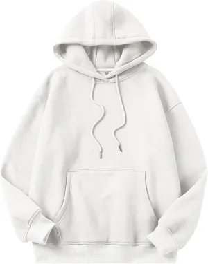 ANRABESS Women's Oversized Fleece Hoodies Basic Pullover Sweatshirt Fall Fashion 2025 Outfits Trendy Y2k Teens Preppy Clothes