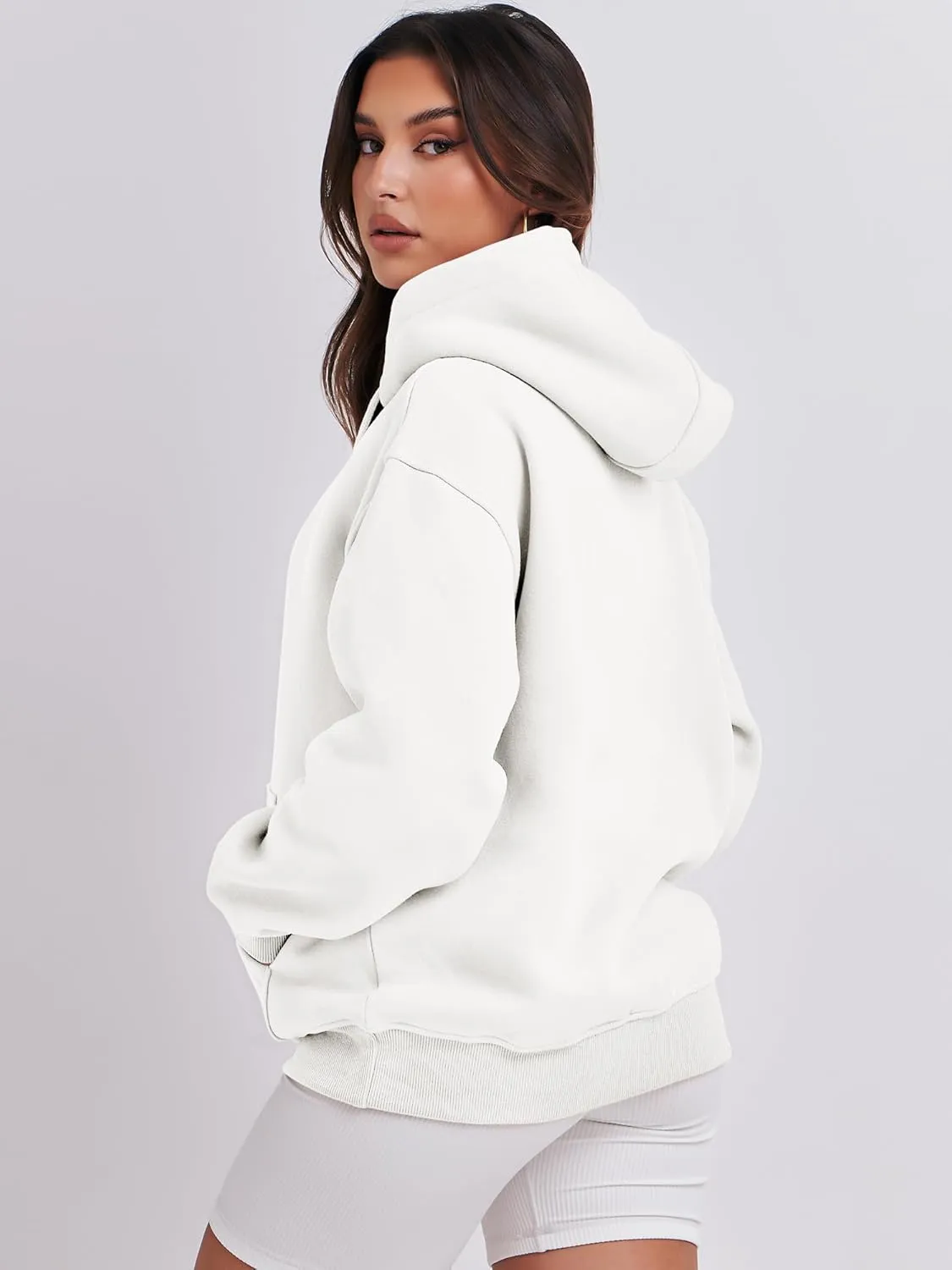 ANRABESS Women's Oversized Fleece Hoodies Basic Pullover Sweatshirt Fall Fashion 2025 Outfits Trendy Y2k Teens Preppy Clothes