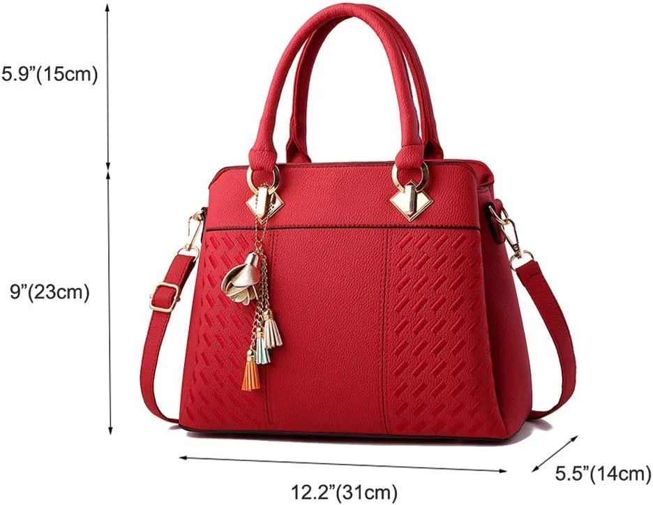 ASWER Womens Purses Handbags Ladies Satchel Tote Bag Top Handle Shoulder Bags