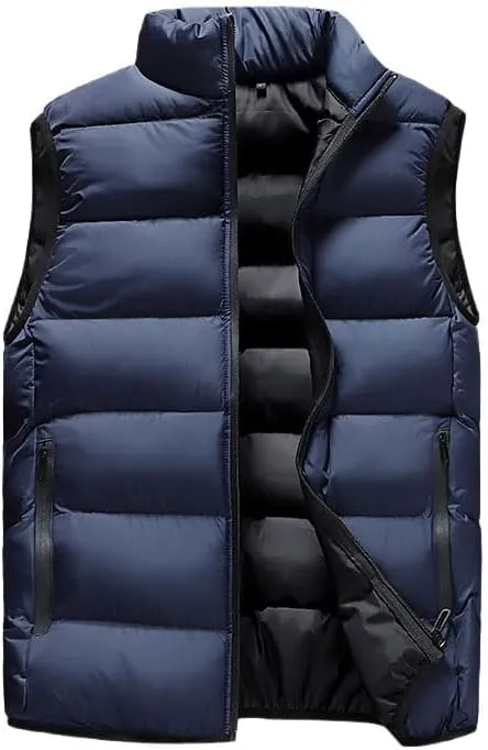 Autumn/Winter new Men Sleeveless Jackets Fashion Thick Warm jackets Vest Cotton-Padded Coats Tops Clothing male