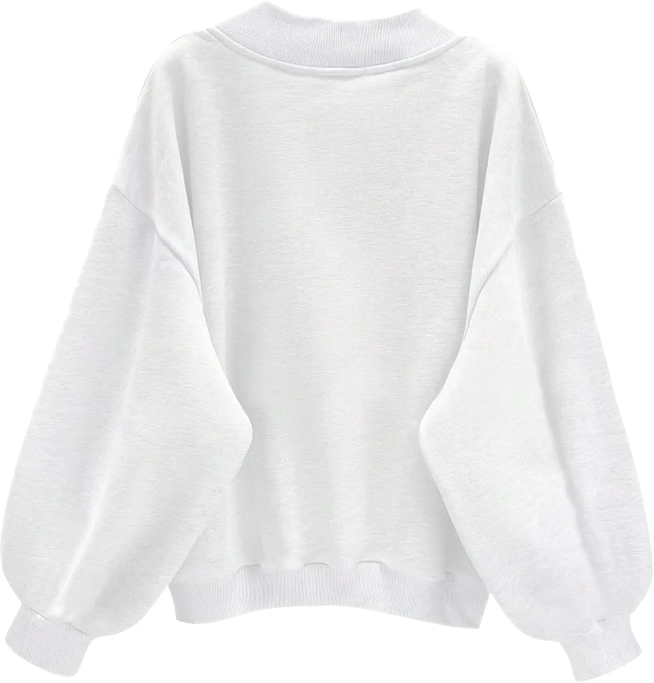 Avanova Women USA Graphic V Neck Sweatshirts Top Drop Shoulder Long Sleeve Pullover Shirt