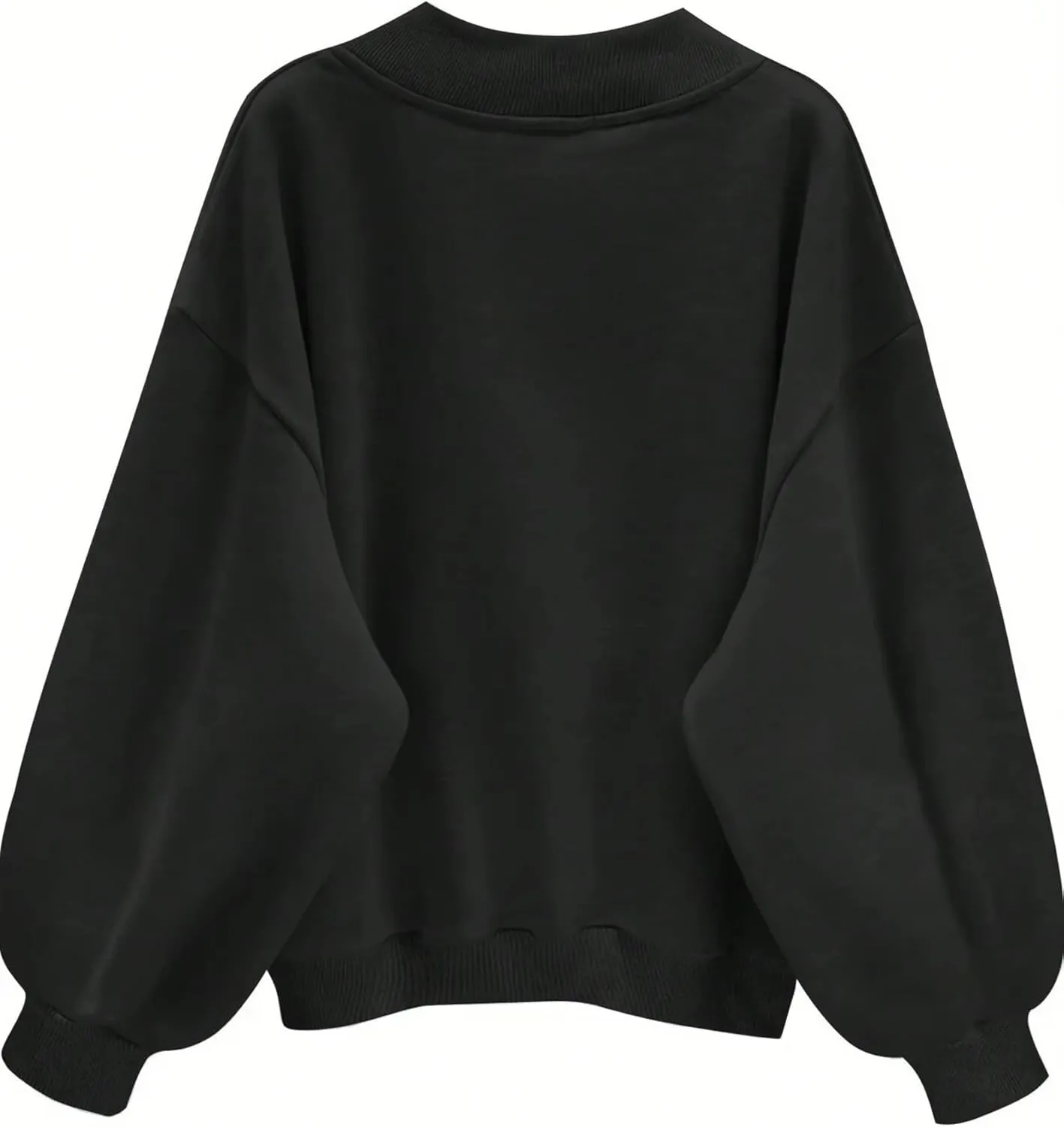 Avanova Women USA Graphic V Neck Sweatshirts Top Drop Shoulder Long Sleeve Pullover Shirt