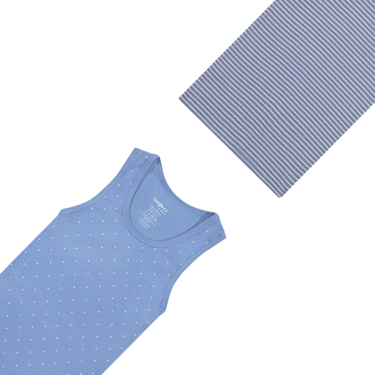 Buyless Fashion Boys Scoop Neck Tagless Undershirts Soft Cotton Tank Top (12 Pack)