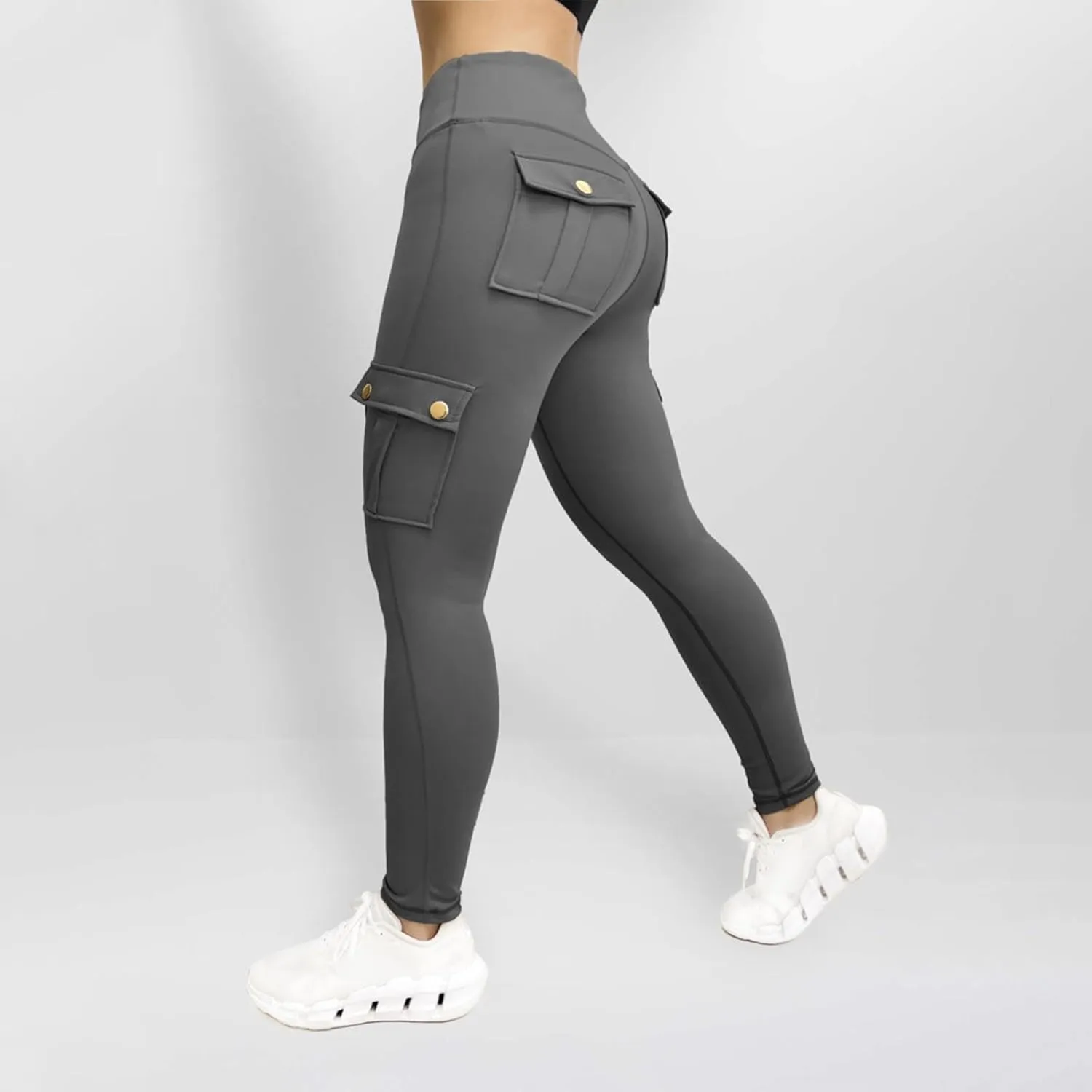 Cargo Yoga Pants Womens Workout Leggings 2024 Fashion Tights High Waist Trousers Sportswear Activewear Gym Outfit