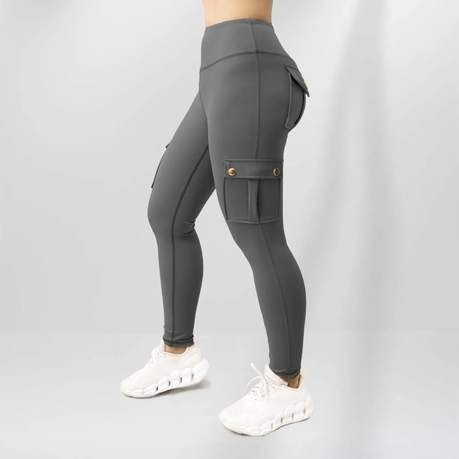 Cargo Yoga Pants Womens Workout Leggings 2024 Fashion Tights High Waist Trousers Sportswear Activewear Gym Outfit