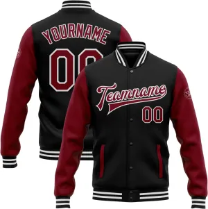 Custom Men Varsity Leather Sleeve Jacket Personalized Baseball Letterman Jackets Unisex Coats Stitched Name Number