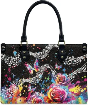 Customized Print Women PU Leather Shoulder Tote Bag Top Handle Satchel Handbags