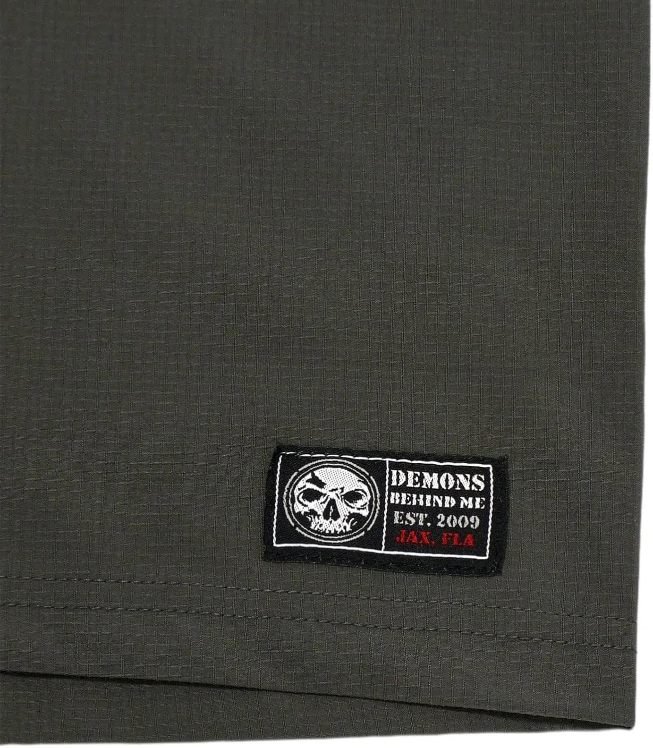 Demons Behind Me Gunmetal Stretch Board Shorts