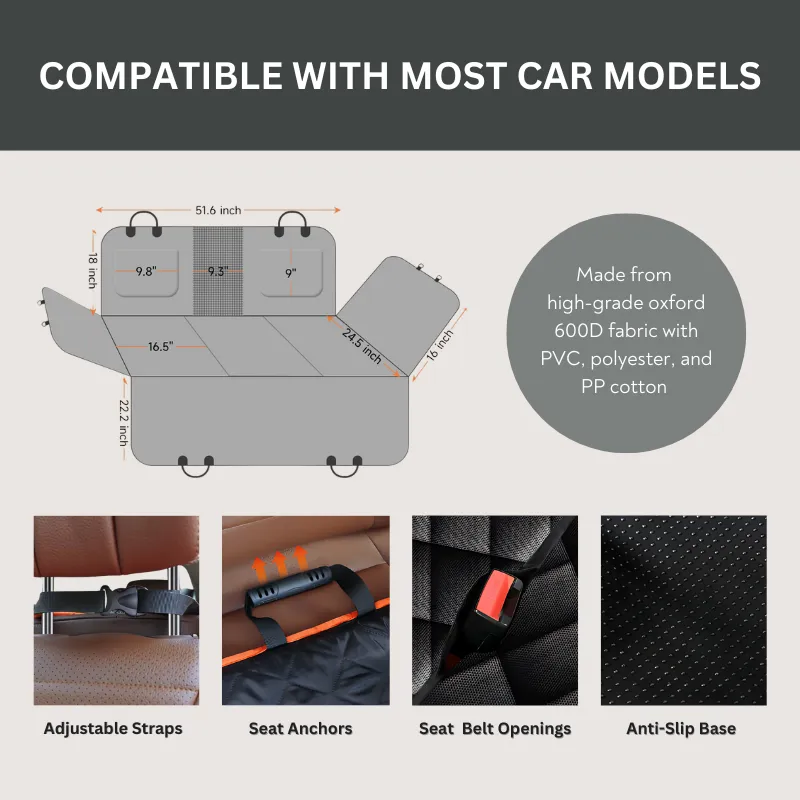 Durable and Reliable Waterproof Dog Car Seat Cover