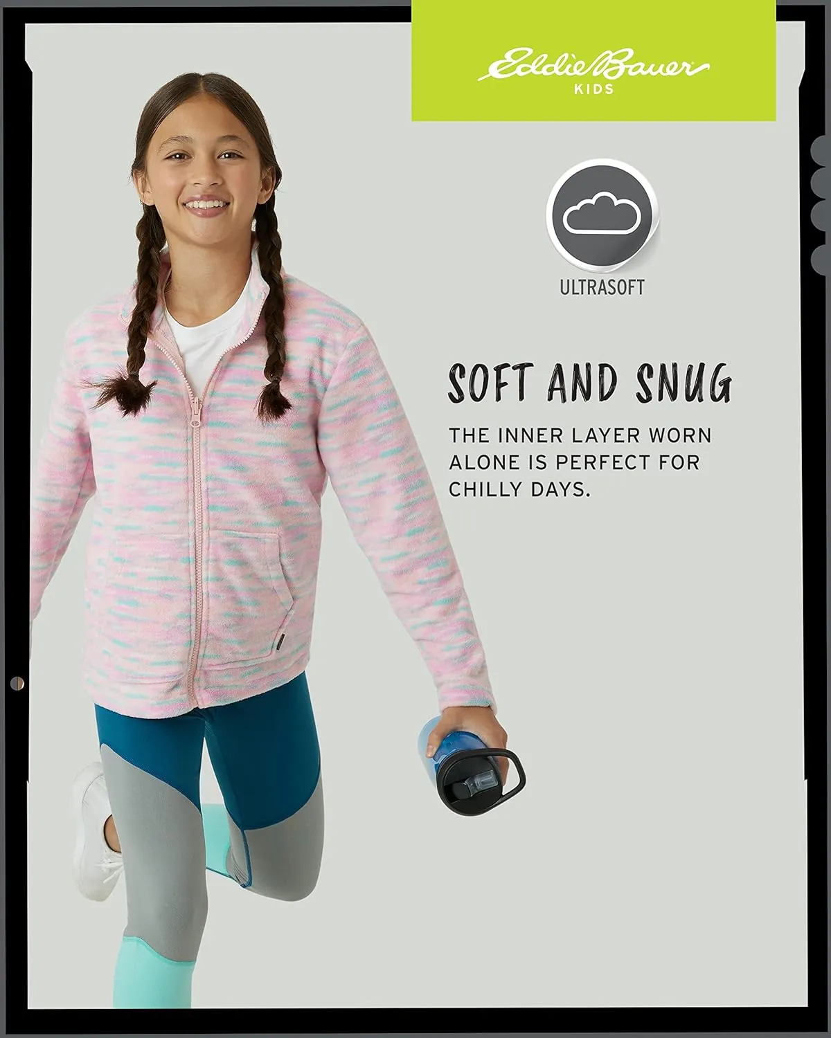 Eddie Bauer Girls' Rain Jacket - Lone Peak Waterproof 3 in 1 Insulated Windbreaker Coat with Removable Fleece Lining (5-20)