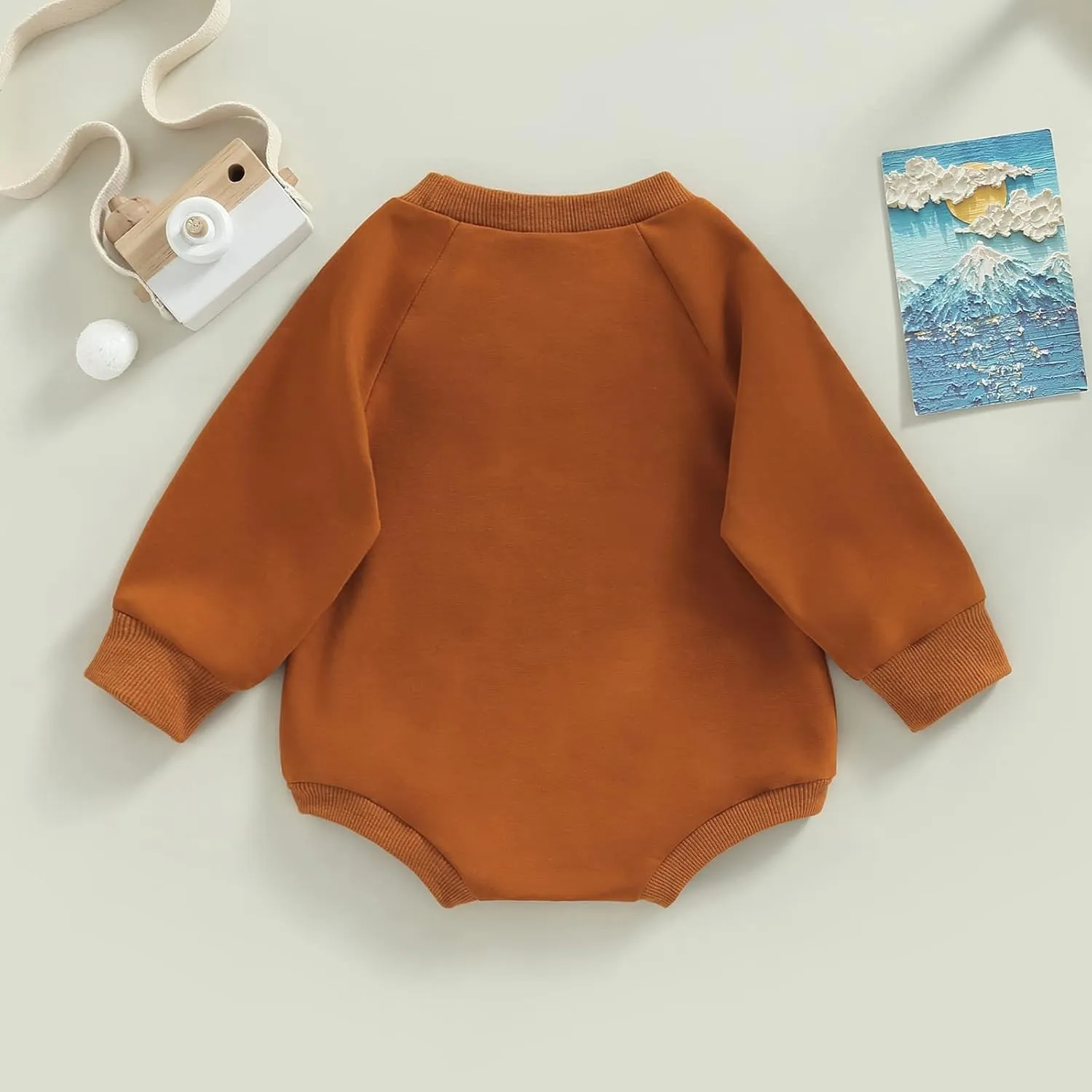 Engofs Newborn Baby Girl Boy Sweatshirt Romper Long Sleeve 0 3 6 12 18 Months Fall Winter Clothes