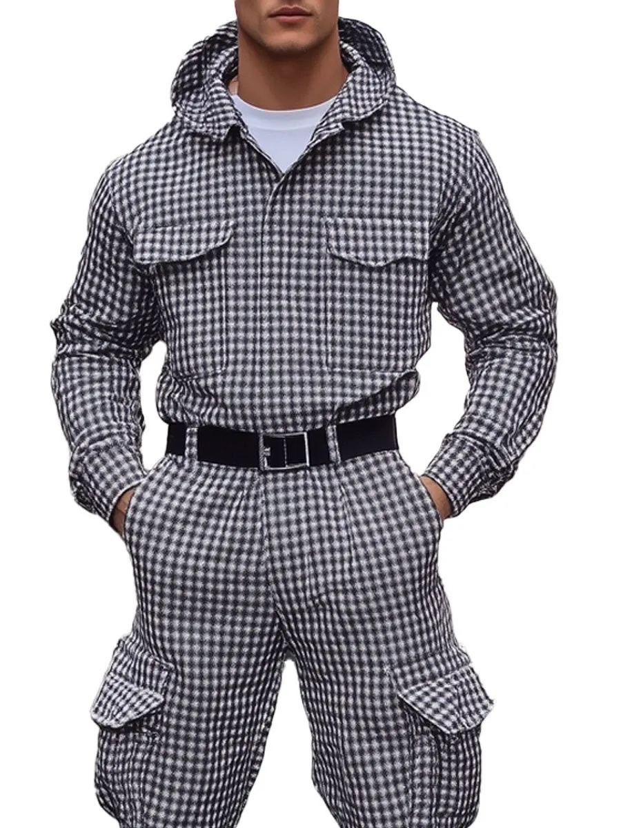 Gingham Utility Jumpsuit