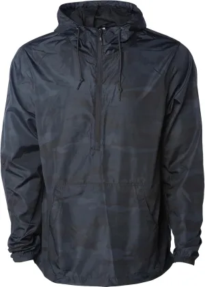 Global Blank Men's Lightweight Packable Windbreaker Jacket Water Reistant Zip Up Hoodie for Men