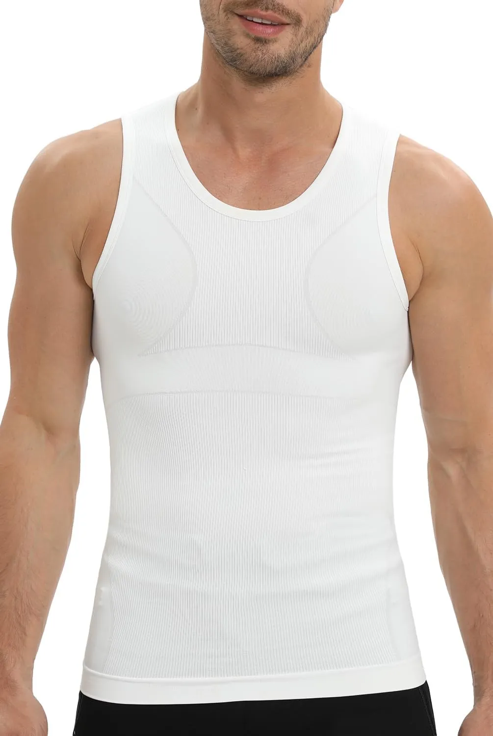 Gynecomastia Compression Shirt for Men, Slimming Tank Top Undershirts, Mens Body Shaper Vest