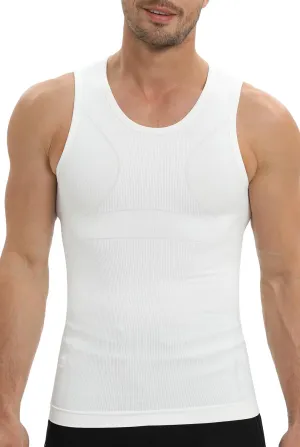 Gynecomastia Compression Shirt for Men, Slimming Tank Top Undershirts, Mens Body Shaper Vest