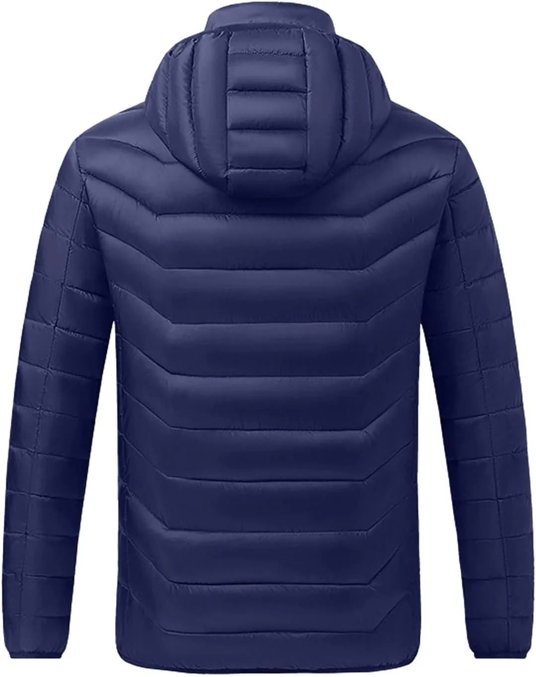 Heated Jacket for Men Women with Hood Winter Heated Hoodie Windproof Coat USB Charging Body Warmer 19 Zones Unisex