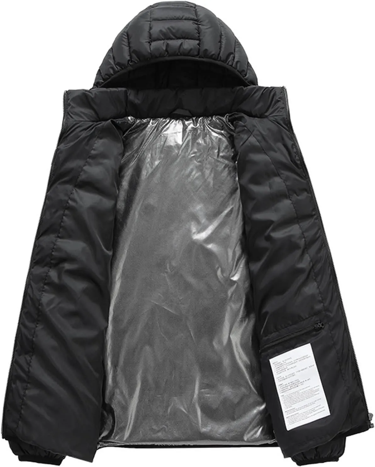 Heated Jacket for Men Women with Hood Winter Heated Hoodie Windproof Coat USB Charging Body Warmer 19 Zones Unisex