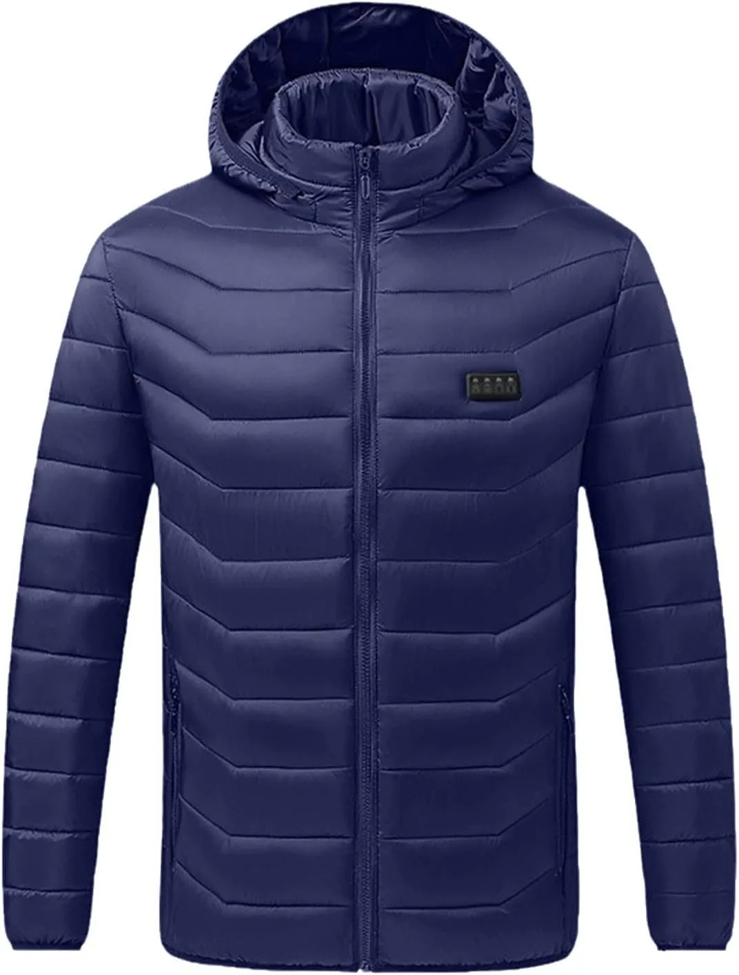 Heated Jacket for Men Women with Hood Winter Heated Hoodie Windproof Coat USB Charging Body Warmer 19 Zones Unisex