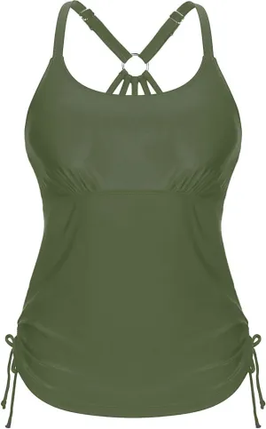 Holipick Womens Tankini Swim Top Only Tankini Bathing Suit Tops No Bottom