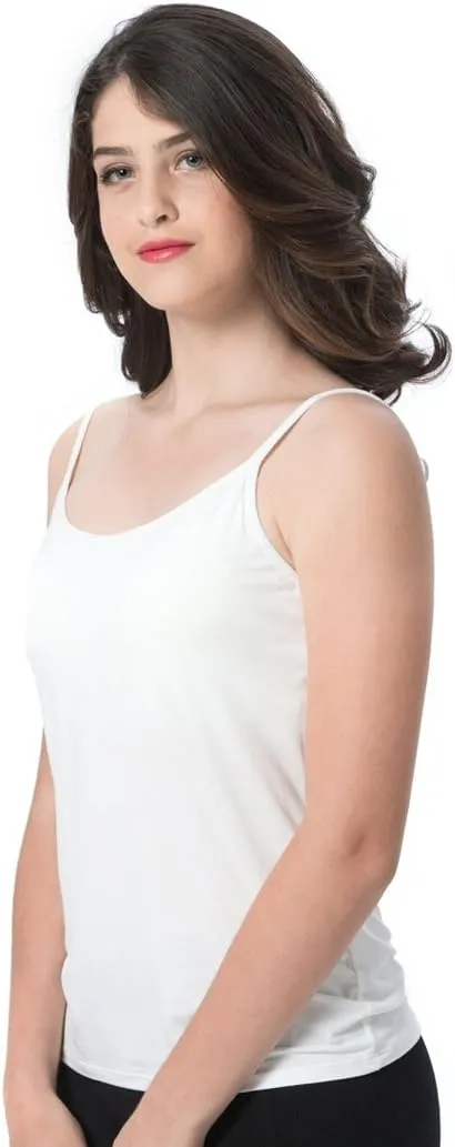 Ibeauti Womens Camisoles Tops with Built in Padded Bra Basic Breathable Tank Top