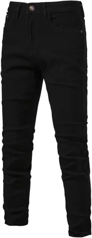 Jean Pants for Men Slim Fit Straight Leg Jean Stretch Skinny Denim Pencil Pants Distressed Comfort Flex Waist Pants