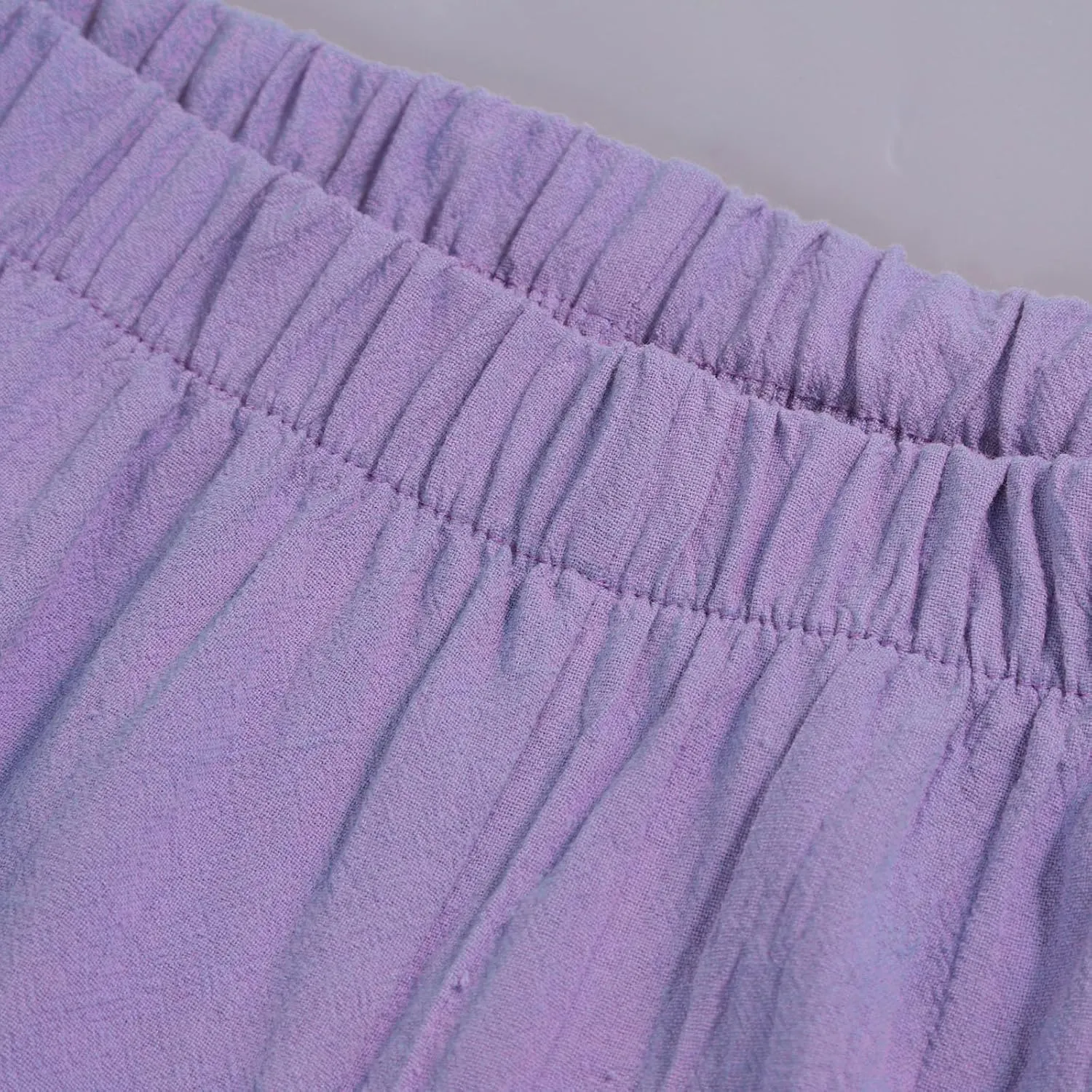 Lady Trouser Pant Summer Pants High Casual Waist Long Solid Cotton Pants 70s Pants Women Sexy Lounging