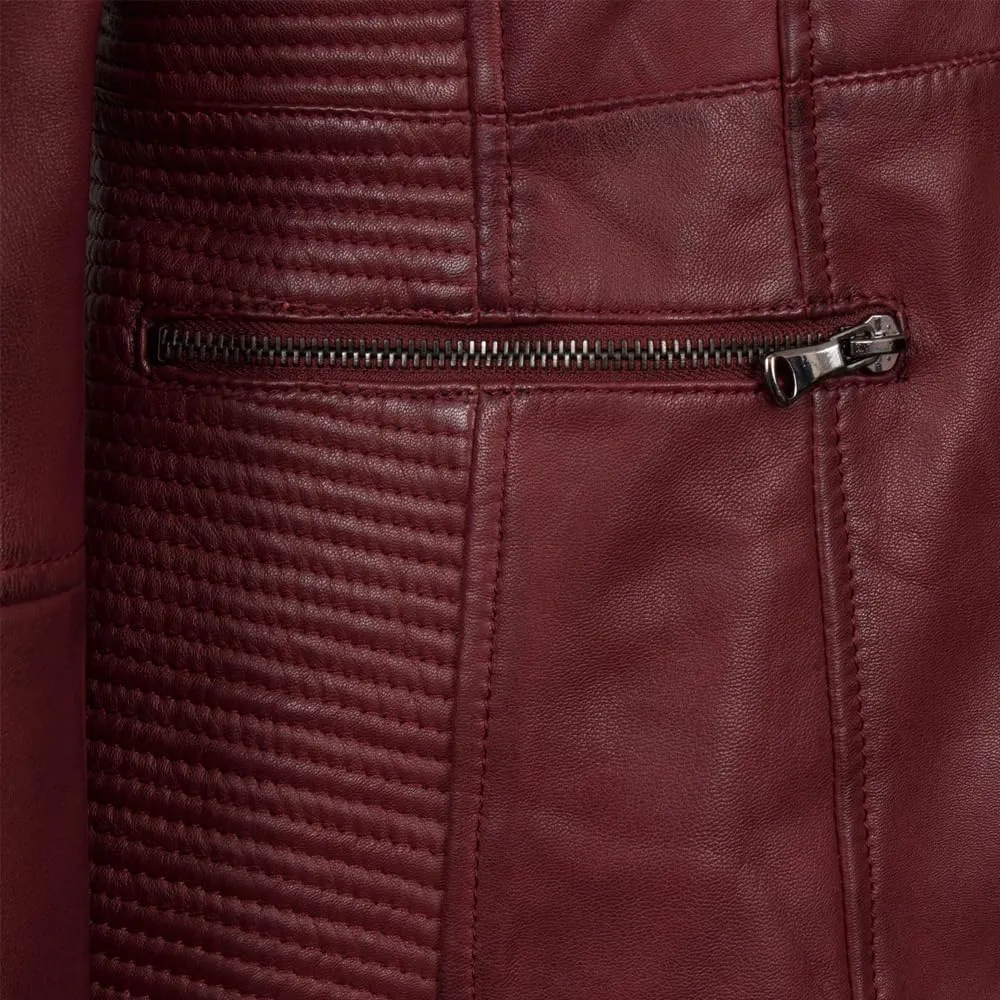 Leather Jacket Women Real Leather Jacket Women - Cafe Racer Slim Fit Womens Motorcycle Jackets