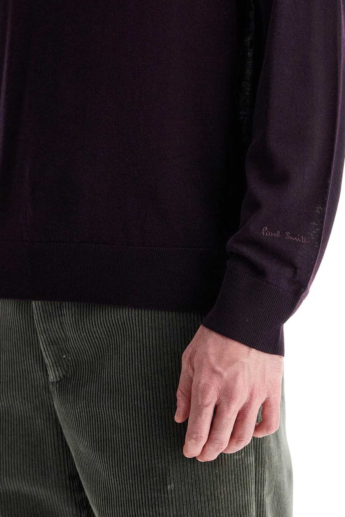 lightweight merino wool jersey shirt M1R 562X M02093 DARK VIOLET