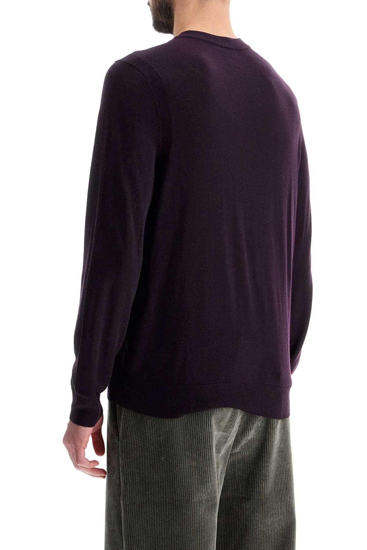 lightweight merino wool jersey shirt M1R 562X M02093 DARK VIOLET