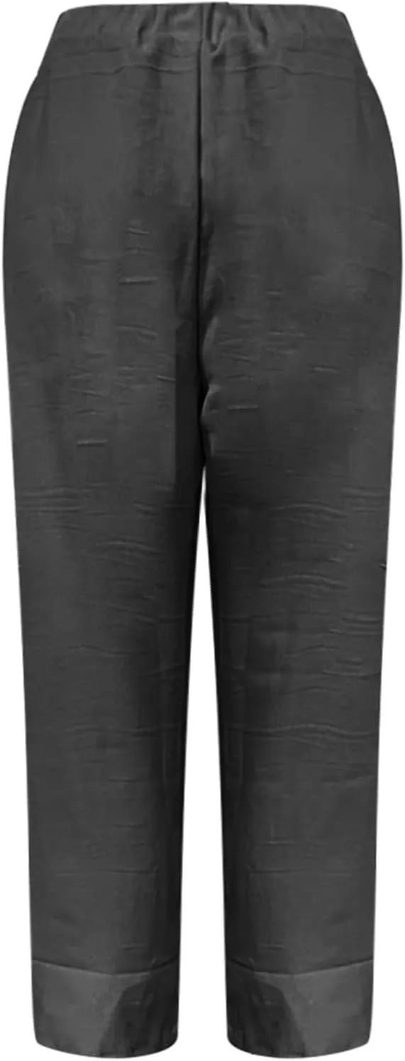 Linen Pants Women 2025 Summer Casual Loose Wide Leg Palazzo Pants Spring High Waist Beach Vacation Outfits for Women