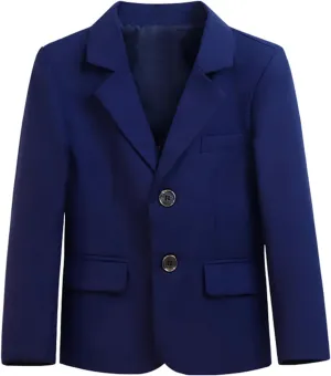Little and Big Boy's Formal Blazers Casual Button Suit Jackets Dress School Sport Coats