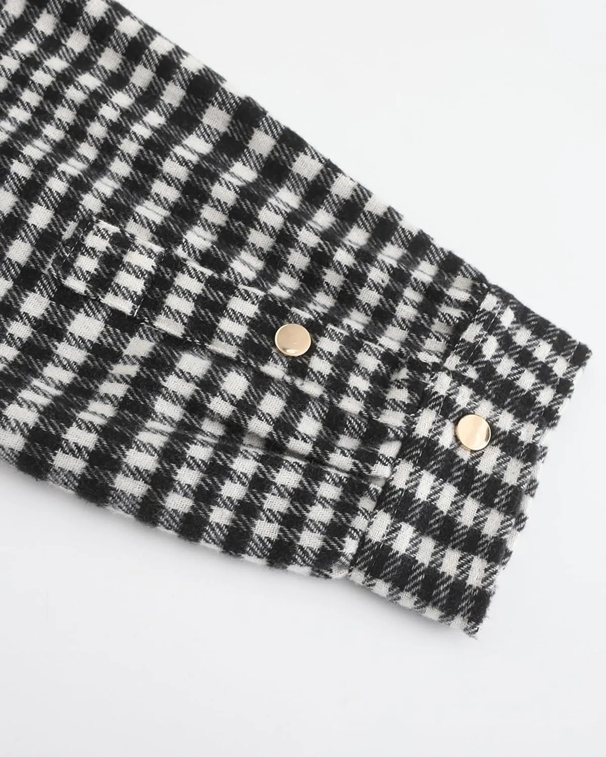 Locachy Men's Casual Cotton Plaid Shirts Long Sleeve Button-Down Flannel Overshirt Jacket