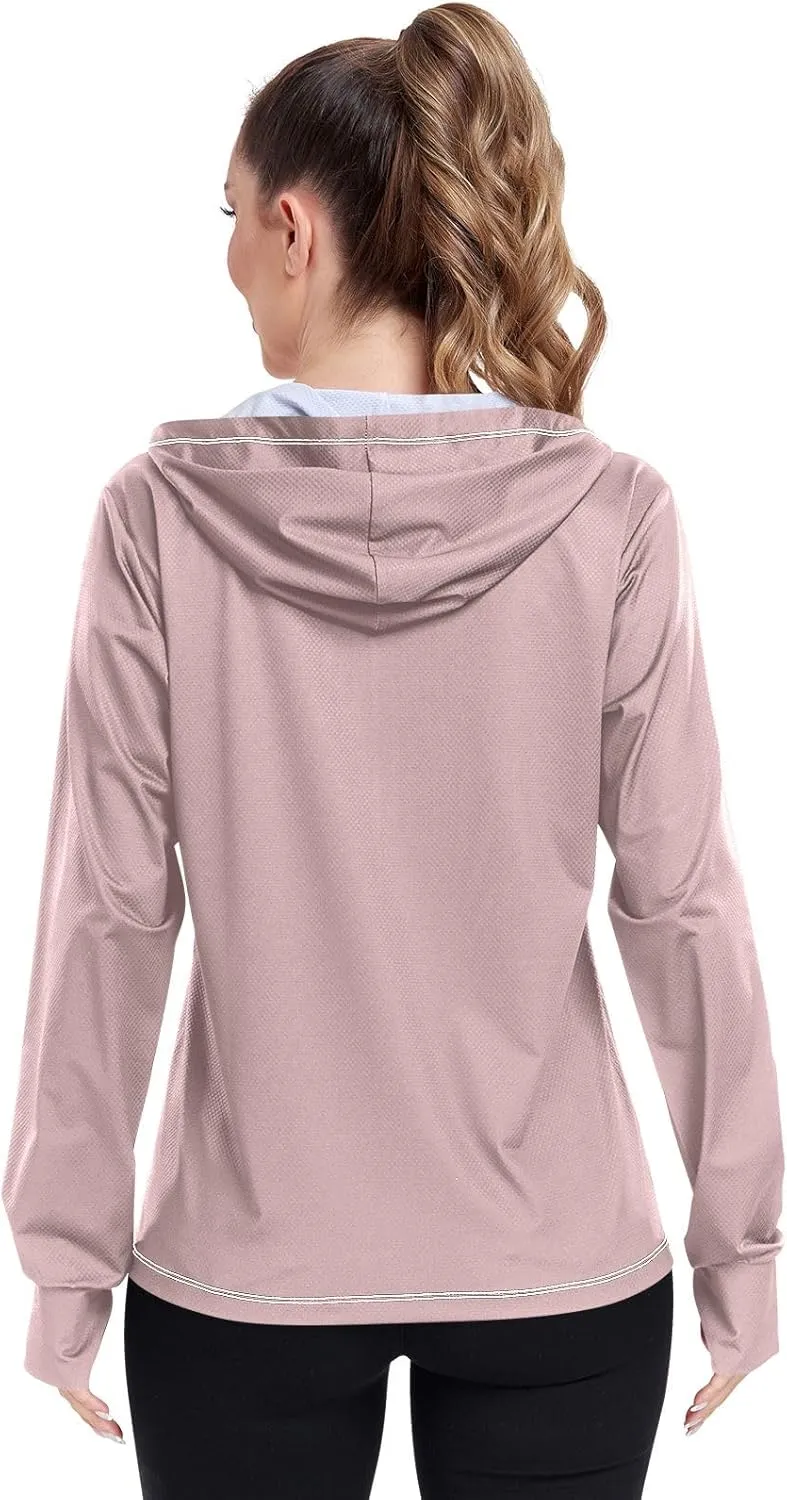 Lotus Womens UPF Hoodie UPF 50  UV Sun Protection Clothing Women's Hoodie Rash Guard