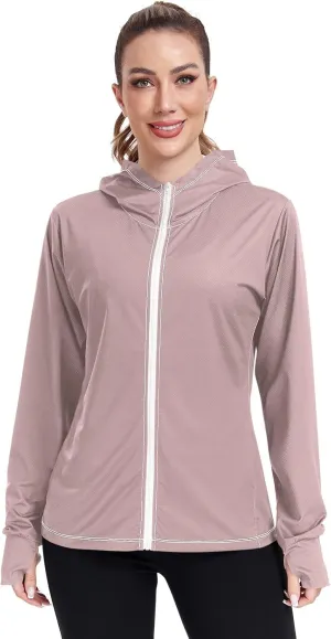 Lotus Womens UPF Hoodie UPF 50  UV Sun Protection Clothing Women's Hoodie Rash Guard