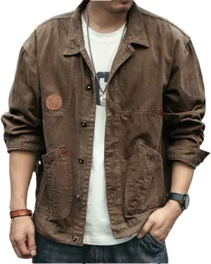 Man Denim Jackets Cargo Coat For Men Blazer Distressed Slim Denim Jacket Coat