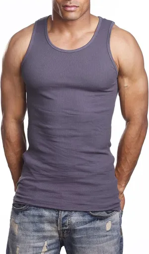 Mens Camo Muscle Tank Top Gym Work Out Super Thick 3 Pack