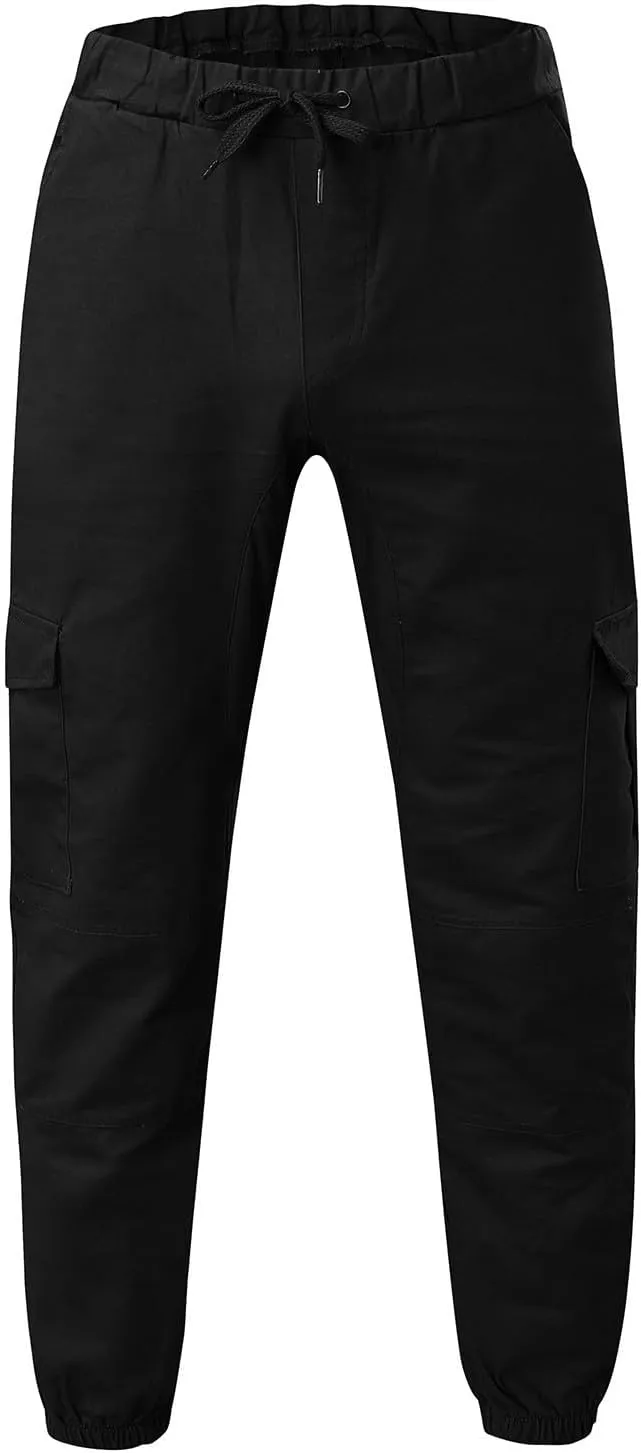 Men's Casual Joggers Sweatpants Athletic Pants Loose Fit Hiking Trousers Outdoor Wearing Pants with Pockets