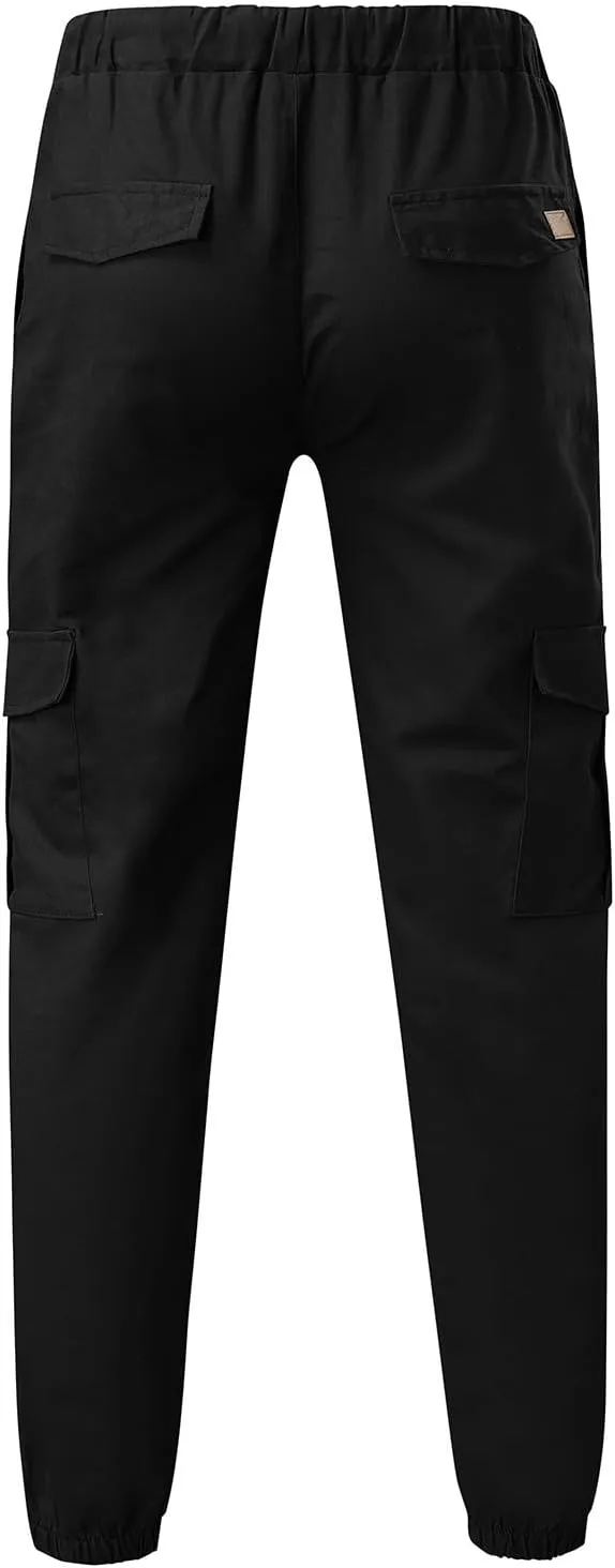 Men's Casual Joggers Sweatpants Athletic Pants Loose Fit Hiking Trousers Outdoor Wearing Pants with Pockets