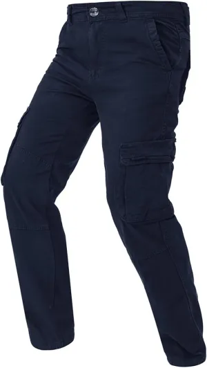 Mens Hiking Outdoor Recreation PantsMens Casual Cargo Pants Elastic Waist Loose Straight Fit Trousers Outdoor Athletic Pants with Multi PocketsSkinny Chinos