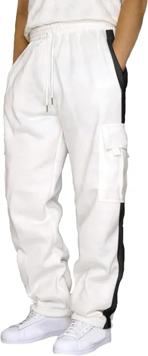 Mens Pants Joggers with Pockets, Casual Sweatpants, Drawstring Chino Pants Track Jogging Outdoor Cargo Pants