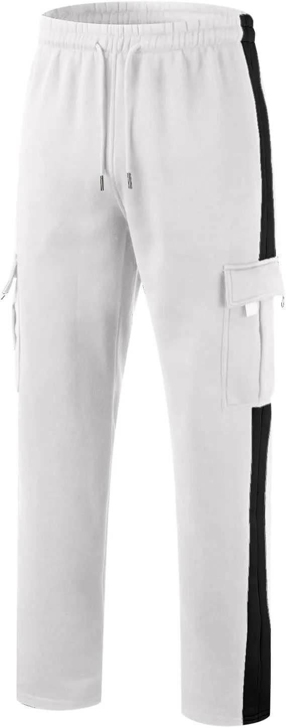 Mens Pants Joggers with Pockets, Casual Sweatpants, Drawstring Chino Pants Track Jogging Outdoor Cargo Pants