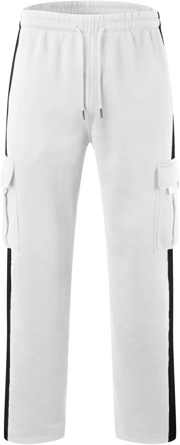 Mens Pants Joggers with Pockets, Casual Sweatpants, Drawstring Chino Pants Track Jogging Outdoor Cargo Pants
