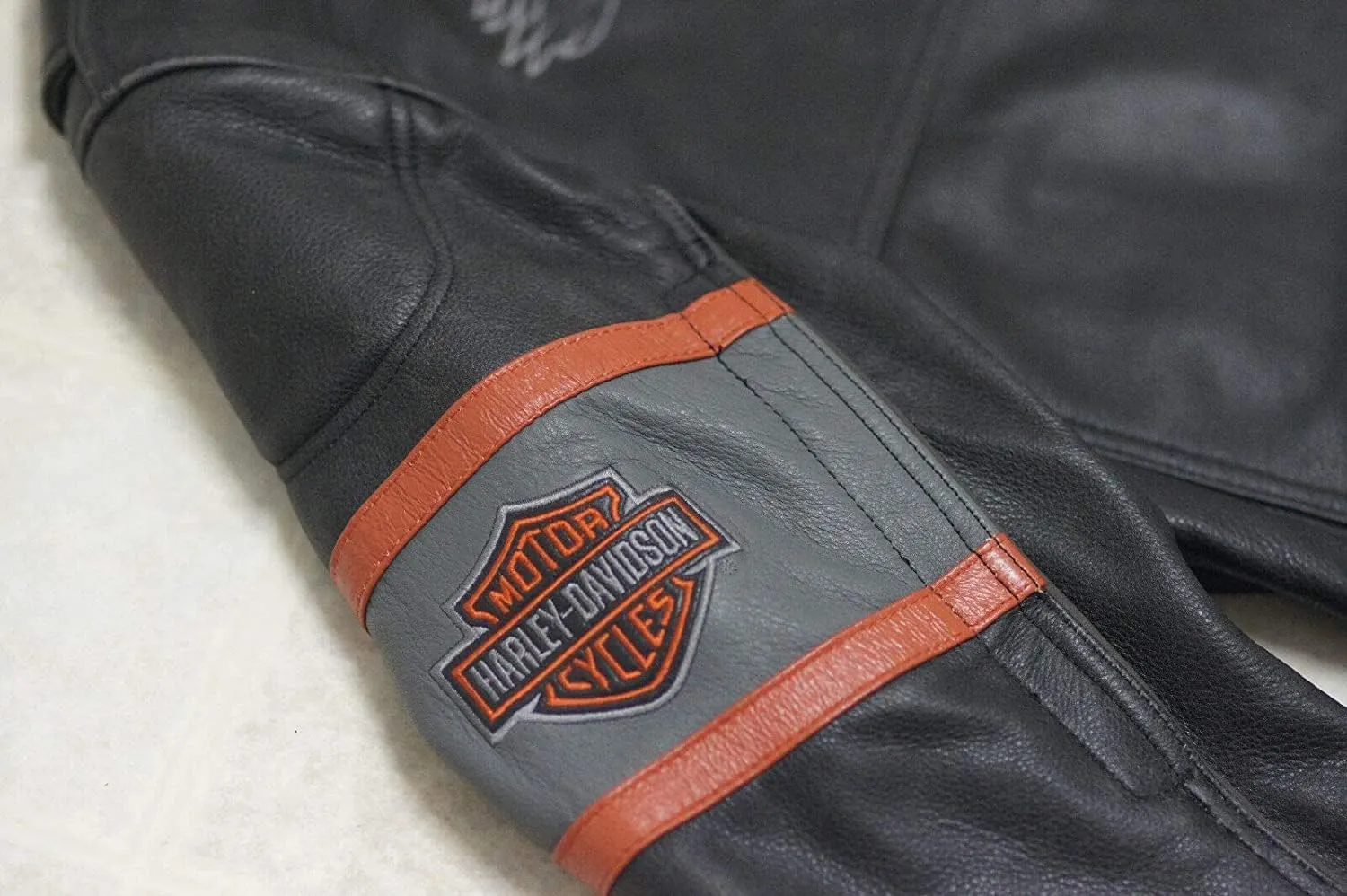 Mens Retro H-D Harley Vintage Motorcycle Leather Jacket, Classic Biker Wear Cafe Racer Leather Jacket for Men