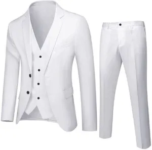 Mens Suit 2024 3 Suit Business Wedding Party Jacket Vest & Pants Coat Trajes De Vestir para Elegantes Suit Men Men 2