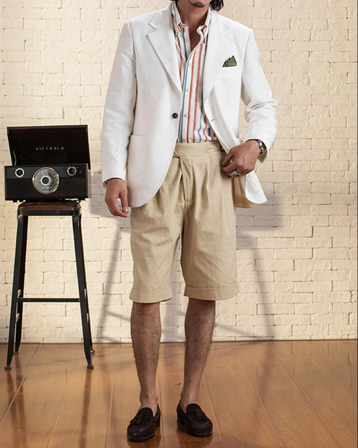 Mens Vintage Casual Linen Blazer Suit Jacket One Button Slim Fit Wedding Summer Lightweight