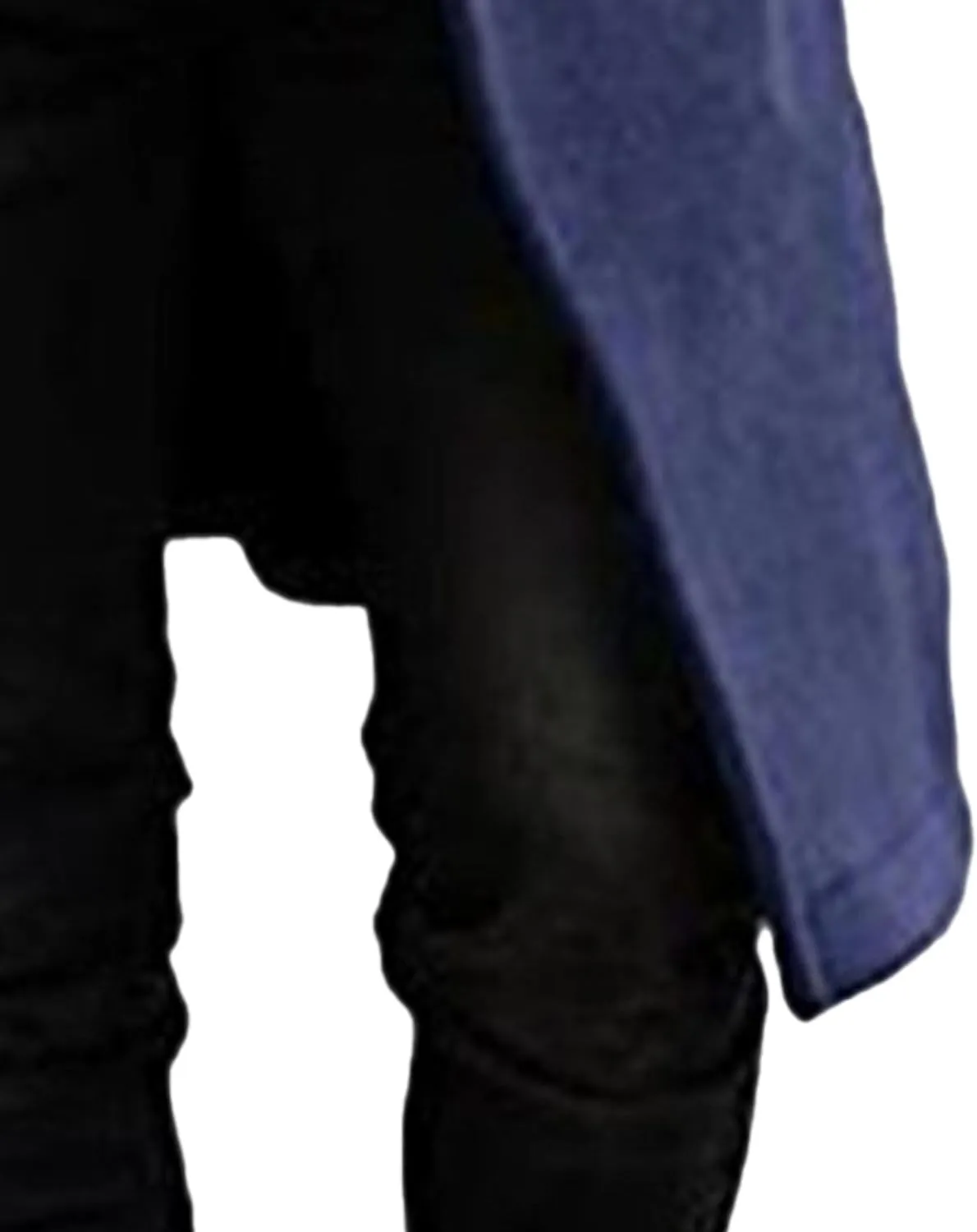 Men's Warm Long Pea Coat Slim Fit Double Breasted Overcoat Winter Wool Blend Trench Business Coats