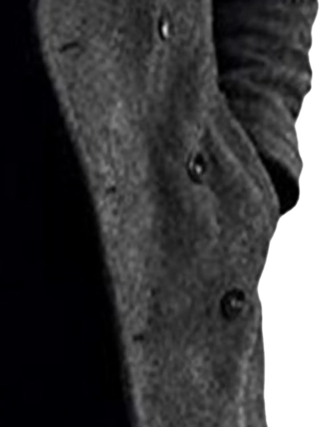 Men's Warm Long Pea Coat Slim Fit Double Breasted Overcoat Winter Wool Blend Trench Business Coats