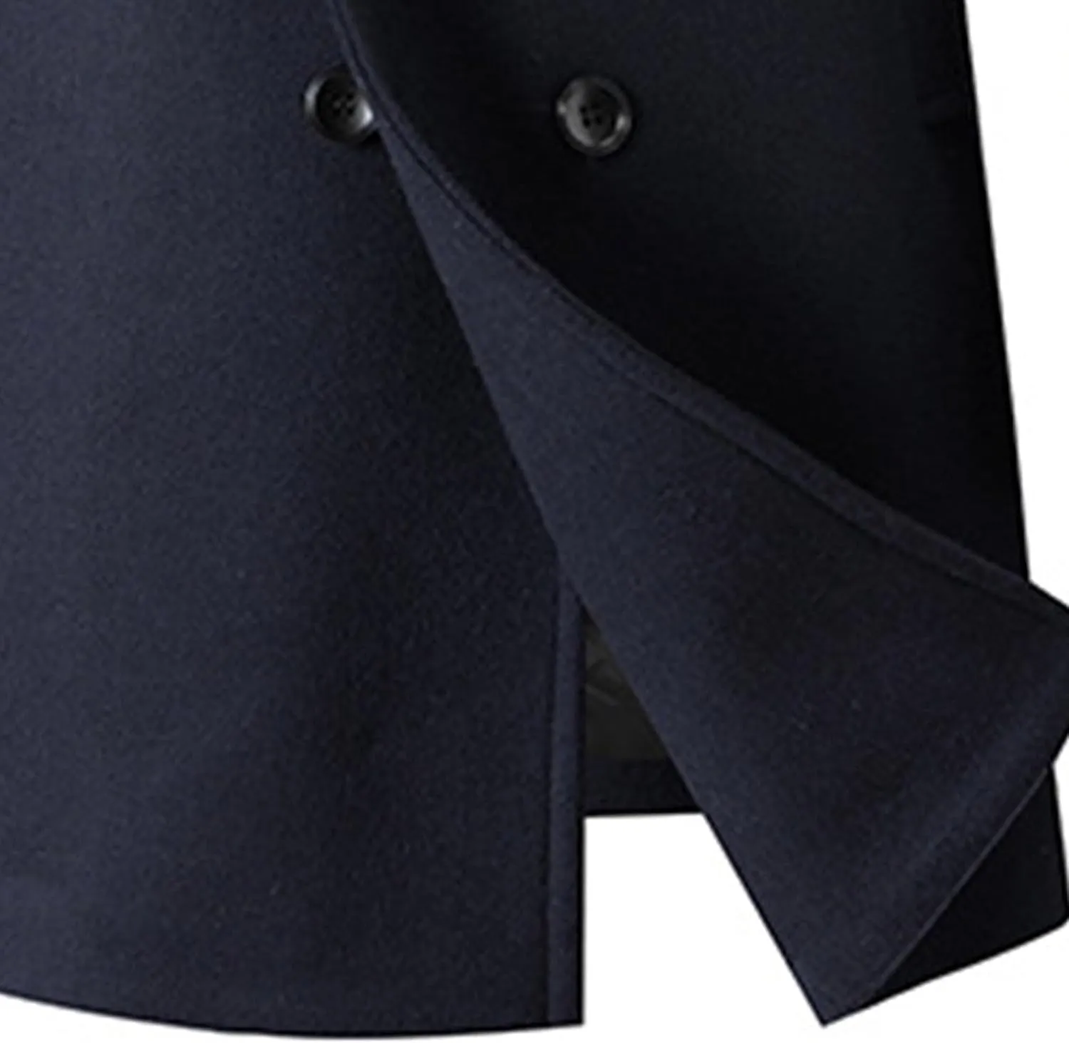 Men's Winter Lapel Peacoat Casual Long Double Breasted Overcoat Classic Wool Male Long Sleeve Trench Coat