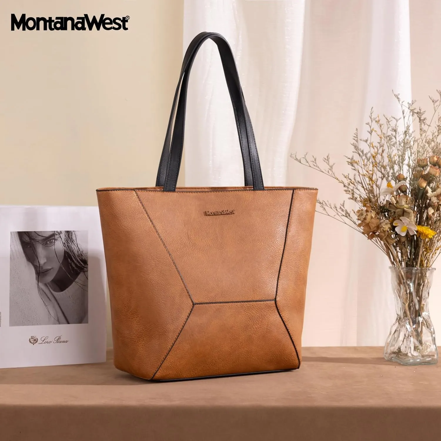 Montana West Tote Bag for Women Work Top Handle Handbags and Purses